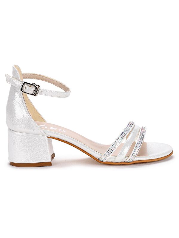 Helena Vakko Günlük Kız Çocuk 3 Cm Topuklu Sandalet Abiye Ayakkabı - Görsel 5