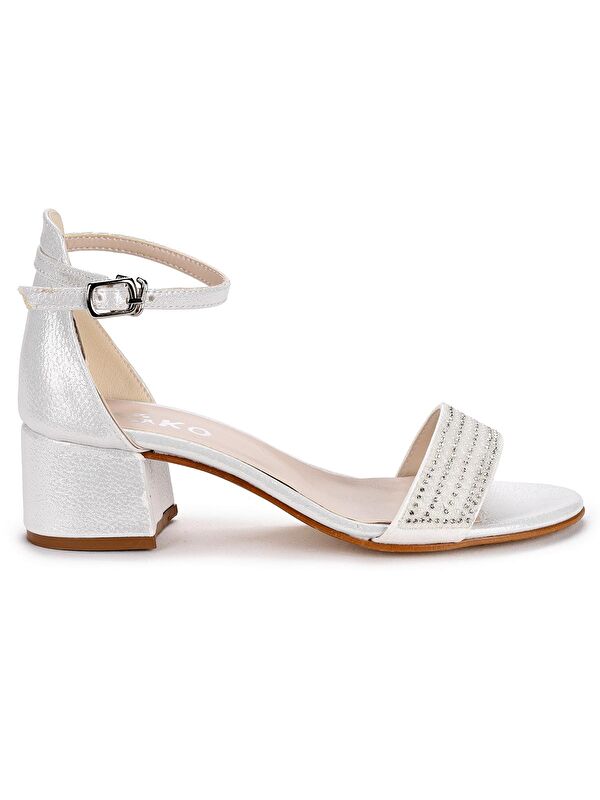 Elinor Vakko Günlük Kız Çocuk 3 Cm Topuklu Sandalet Abiye Ayakkabı - Görsel 5