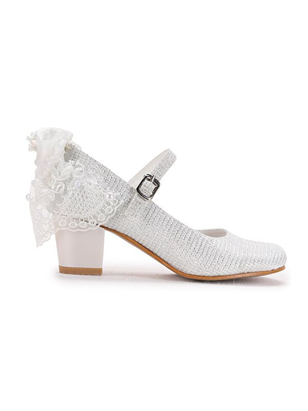 Cara Çupra Günlük Kız Çocuk 4 Cm Topuklu Abiye Ayakkabı - Görsel 5