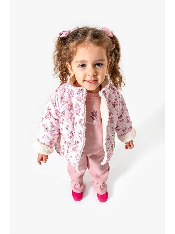 Jikko Baby Çiçek Desenli 3’lü Bebek Takım 8170