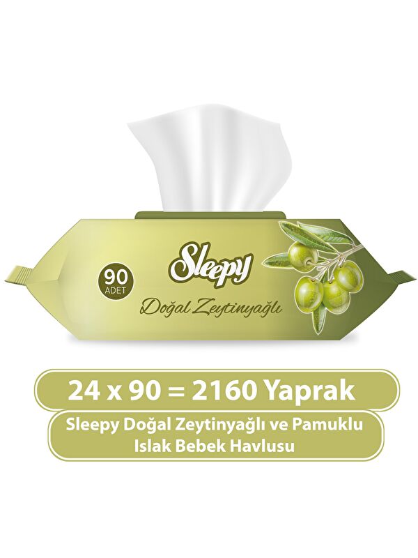 Sleepy Zeytinyağlı Islak Havlu 24X90