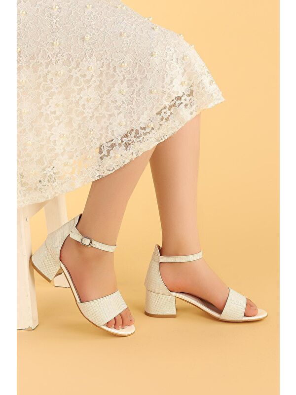 Alexa Günlük Kız Çocuk 3 Cm Topuklu Sandalet Abiye Ayakkabı - Görsel 3