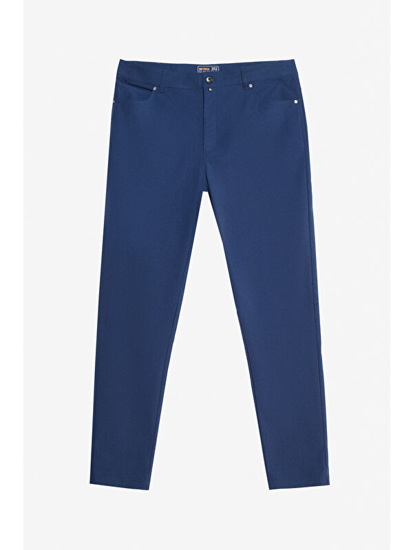 Altınyıldız Classics Erkek Lacivert 360 Her Yöne Esneyen Slim Fit Dar Kesim 5 Cep Casual Pantolon