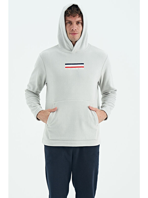 Air Jones Hern Taş  Polar Erkek Kapüşonlu Sweatshirt Hoodie - 88301