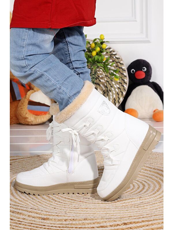 İçi Termal Kürklü Kız Çocuk Kar Botu Ayakkabı Twg 995 - Görsel 3