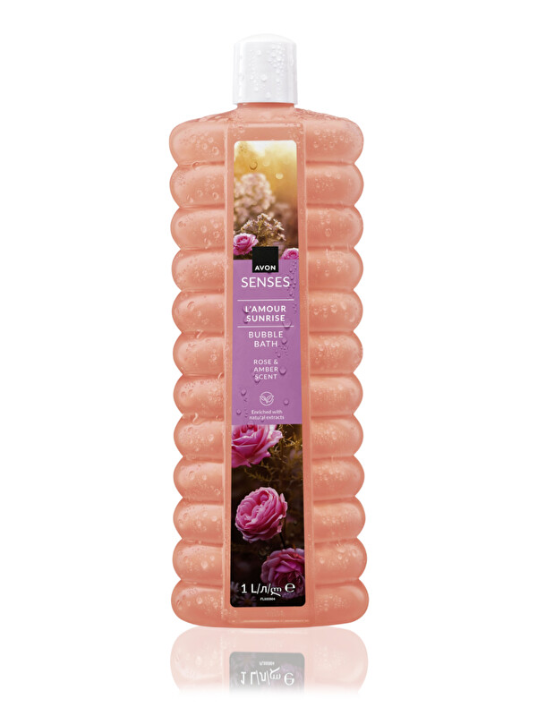 AVON L'Amour Sunrise Gül ve Kehribar Kokulu Banyo Köpüğü 1 Lt.