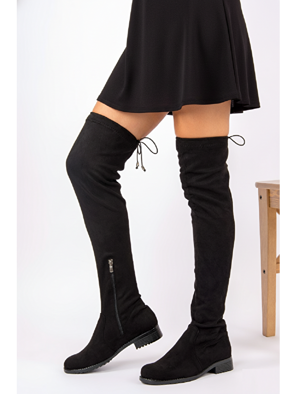 Fox Shoes A726545402 Siyah Kadın Çizme