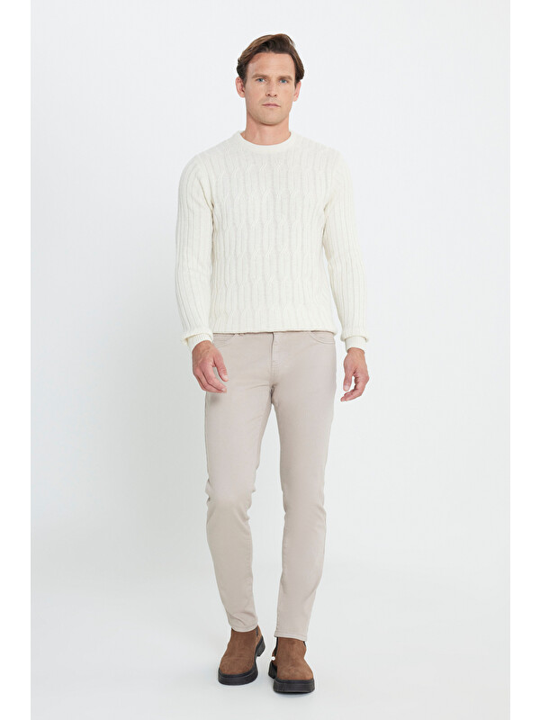 Altınyıldız Classics Erkek Taş 360 Derece Her Yöne Esneyen Rahat Slim Fit Pantolon