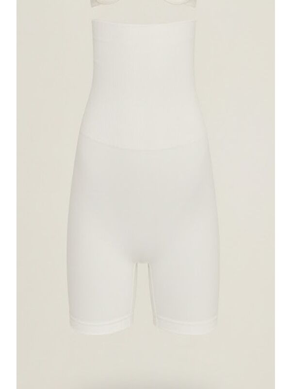 C&City C12014 Kadın Double Korse Boxer Beyaz