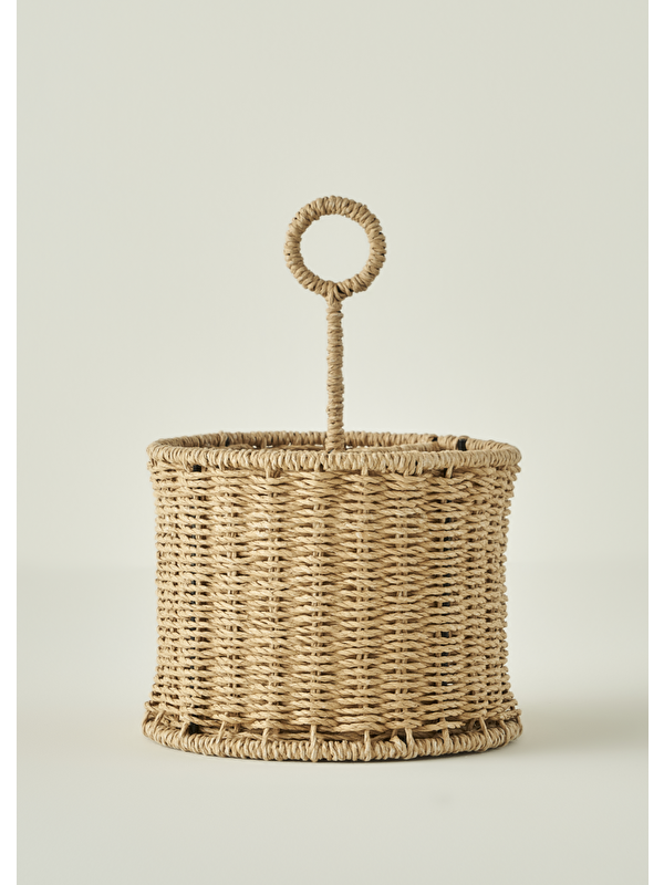 Bella Maison Naturella Bölmeli Dik Kaşıklık Naturel (18x13x27 cm)