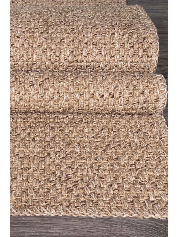 Konfor Halı Rusticana 3101 Naturel Jüt Halı Modern Örme Kilim-80x150
