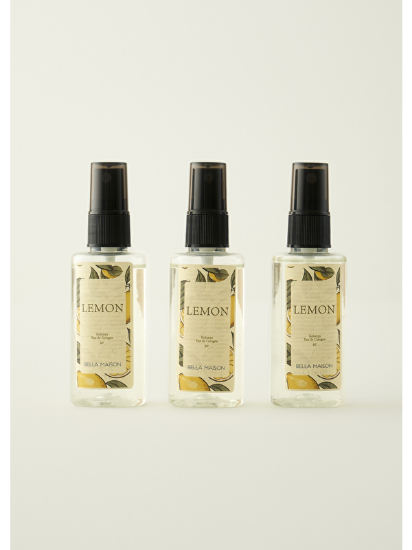 Bella Maison Lemon Kolonya 3'lü Sarı (50 ml)