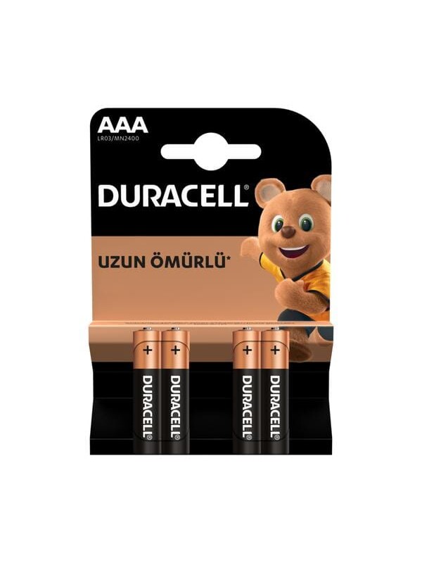 Duracell Basic 4'lü AAA İnce Kalem Pil