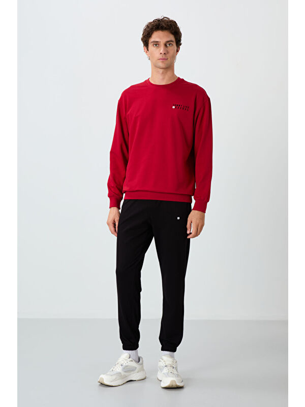 Tommylife Casual O Yaka Lastik Paça Erkek Oversize Eşofman Takımı - 85120