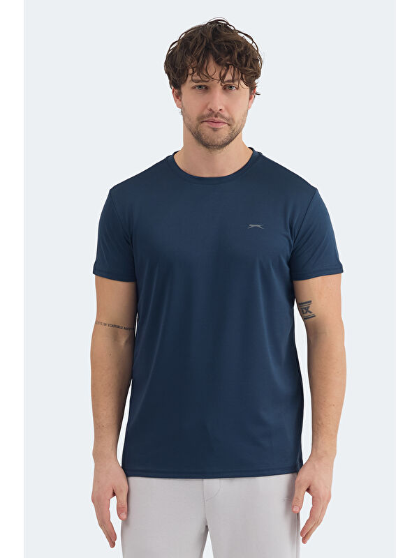 SLAZENGER OMAR KTN Erkek Indigo Tişört
