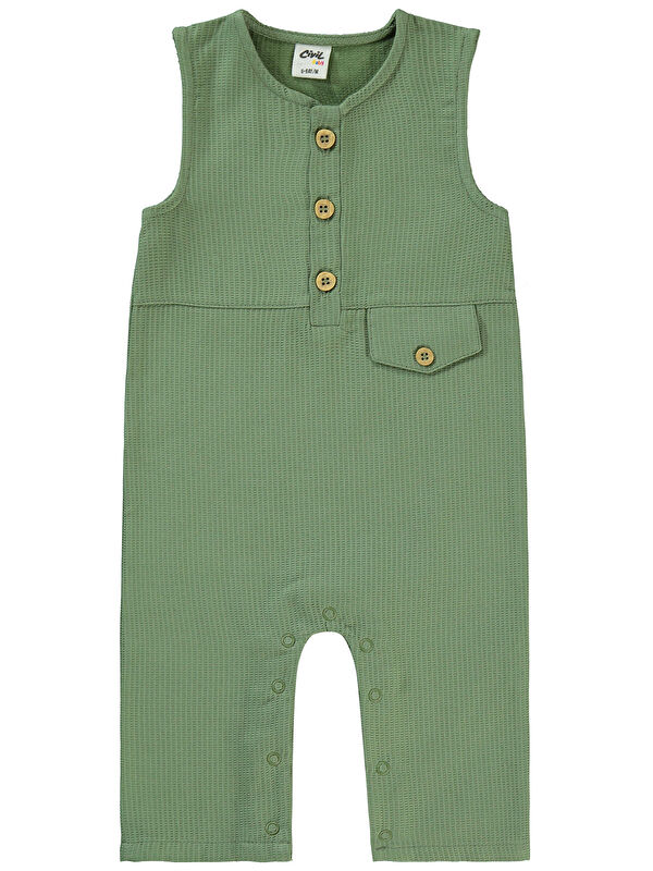 Civil Baby Erkek Bebek Salopet 6-18 Ay Koyu Haki
