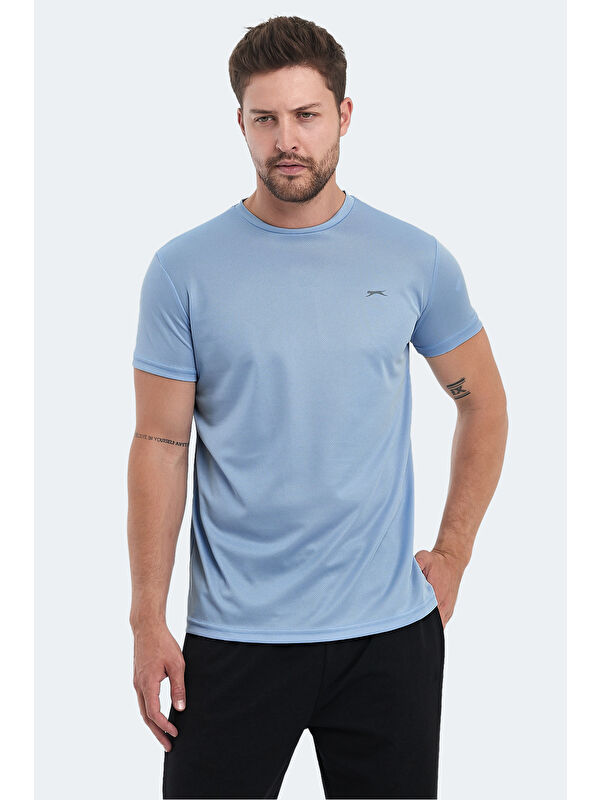 SLAZENGER OMAR KTN Erkek Açık Mavi Tişört