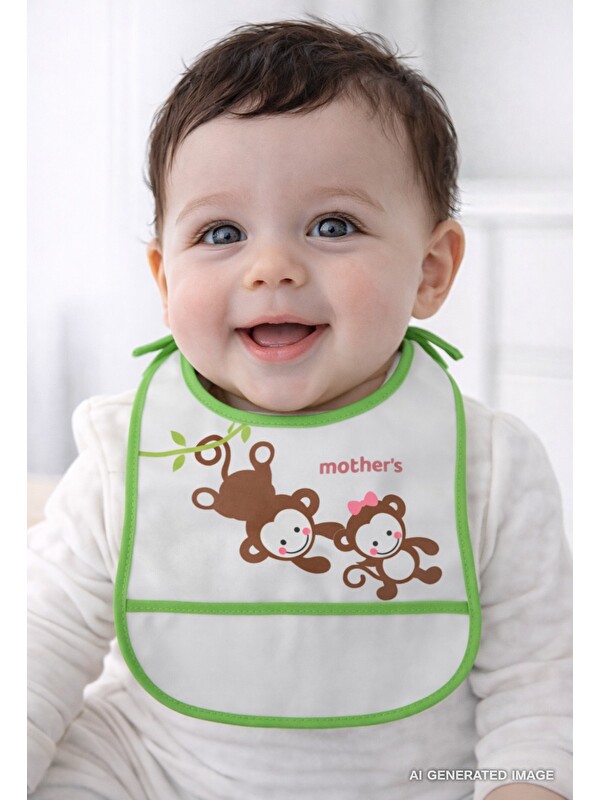 Babyjem Poli Muşamba Önlük Küçük Yeşil