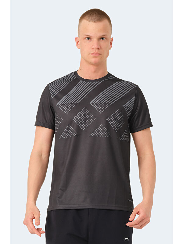 SLAZENGER Erkek Tişört Siyah