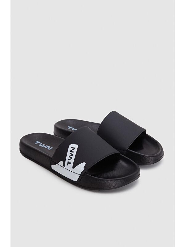 Twn Siyah Tek Bant Terlik - Görsel 6