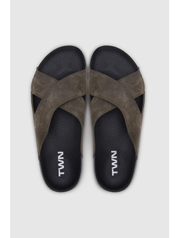 Twn Haki Çapraz Bant Terlik - Görsel 4