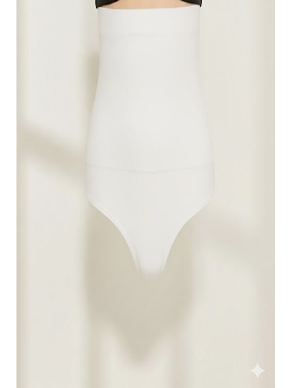 C&City C12009 Seamless Double Slip Korse Beyaz