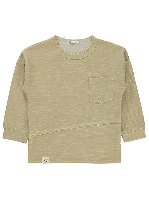 Civil Boys Erkek Çocuk Sweatshirt 6-9 Yaş Bisküvi