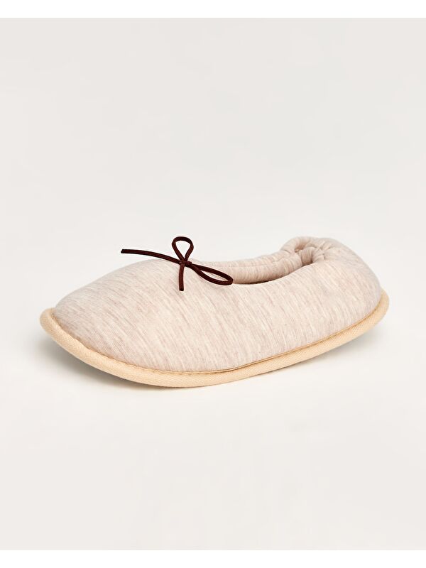 PURE - Kurdeleli Kadın Ev İçi Ayakkabı - Görsel 5