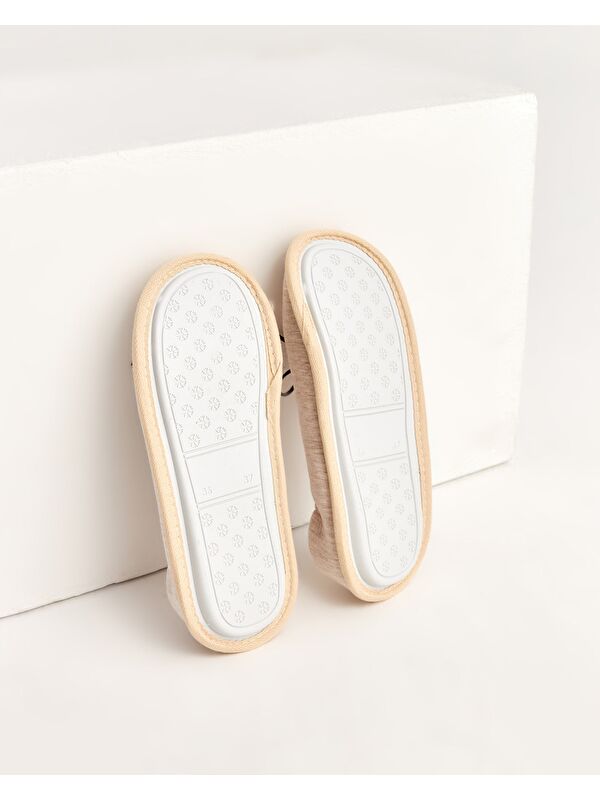 PURE - Kurdeleli Kadın Ev İçi Ayakkabı - Görsel 6