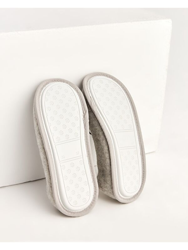PURE - Kurdeleli Kadın Ev İçi Ayakkabı - Görsel 9