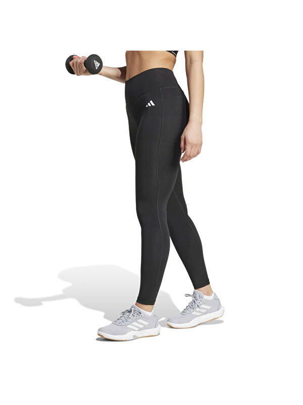 Adidas Optime Essentials Stash Pocket Kadın Siyah Tayt