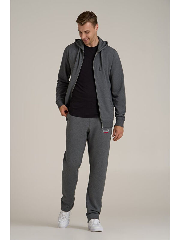 Süperlife Regular Fit Büyük Brrooklyn Baskılı İnce Erkek Eşofman Altı SPR25EA02