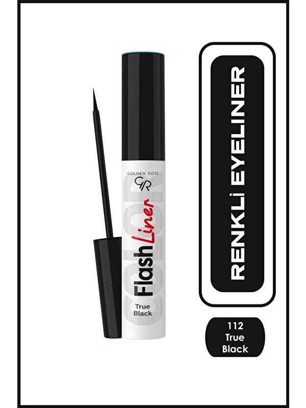 GOLDEN ROSE Flash Liner Colored Eyeliner - 112 True Black - Renkli Eyeliner