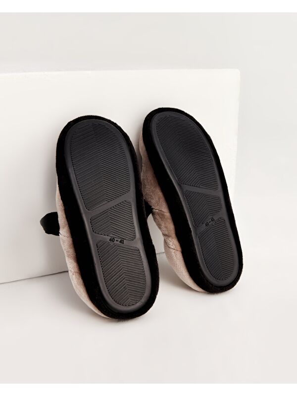 GÖBİ - Hayvan Figürlü Gri Erkek Ev İçi Ayakkabı - Görsel 5