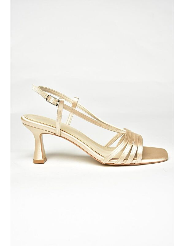 Bej Kadın Topuklu Ayakkabı U5695196 - Görsel 3