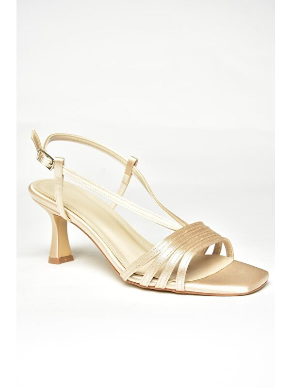 Bej Kadın Topuklu Ayakkabı U5695196 - Görsel 4