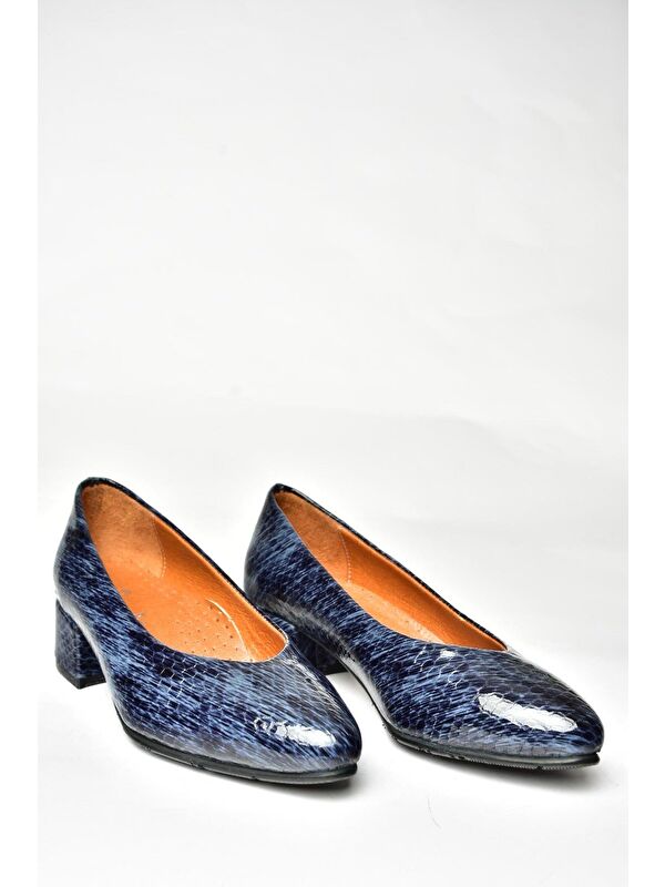 Lacivert Kadın Topuklu Ayakkabı U6670127 - Görsel 6