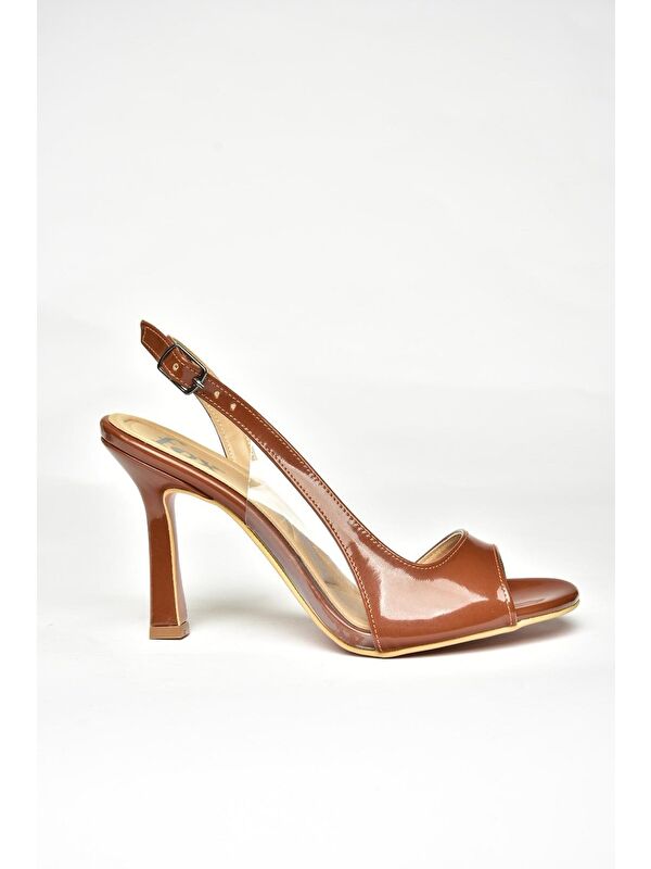 Kahverengi Kadın Topuklu Ayakkabı U9971428 - Görsel 3