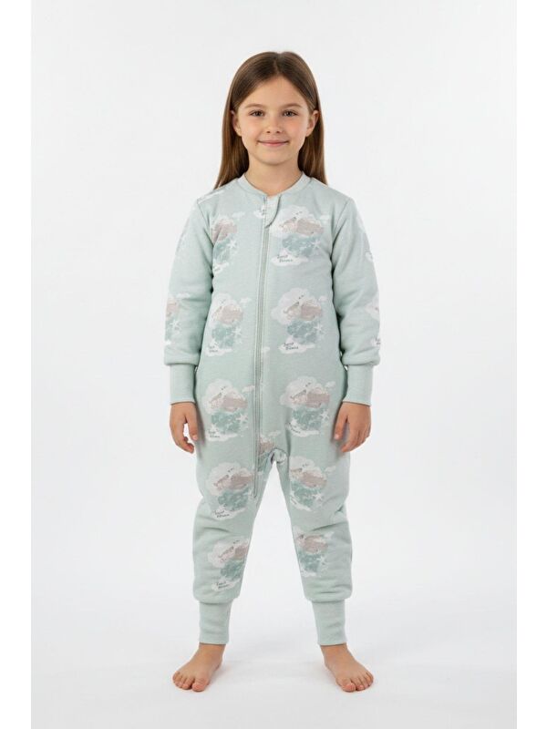 Cantoy Kız Çocuk Elyaf Dolgulu Premium Kalite 2 Tog Desenli Uyku Tulumu