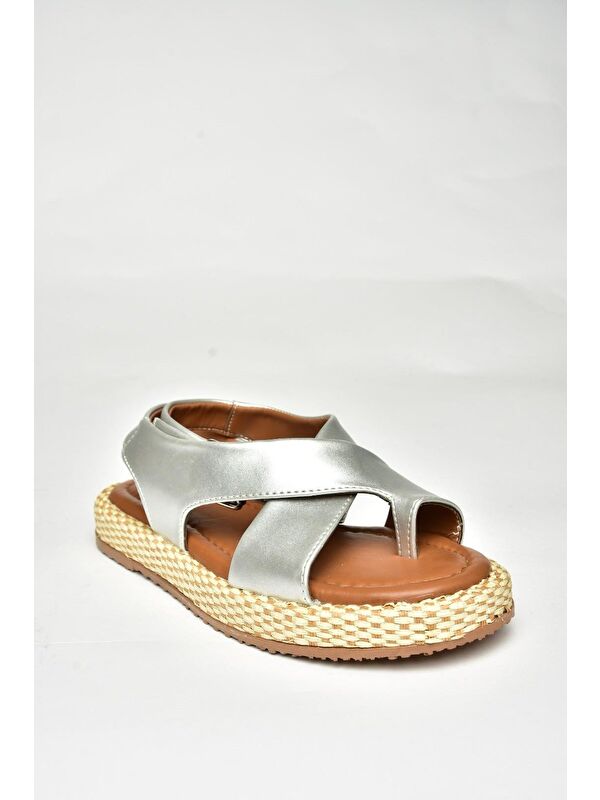 Gümüş Kadın Sandalet U9732645 - Görsel 4