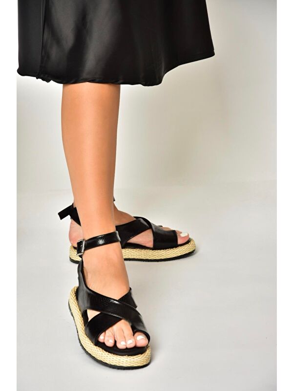Siyah Kadın Sandalet U9732645 - Görsel 2