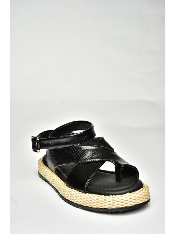 Siyah Kadın Sandalet U9732645 - Görsel 4