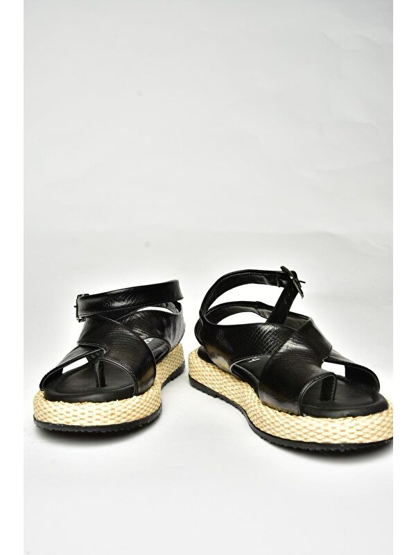 Siyah Kadın Sandalet U9732645 - Görsel 5