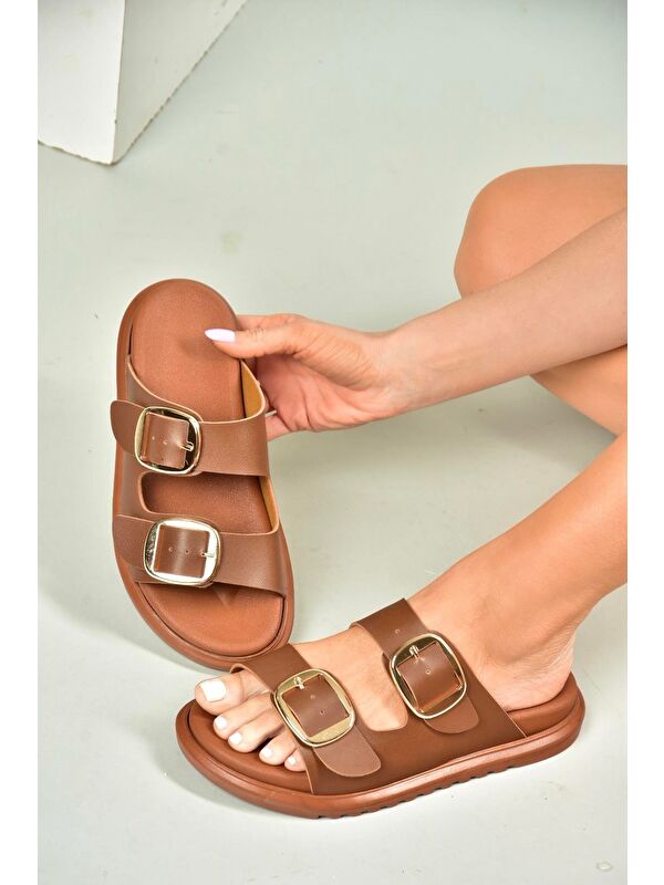 Taba Kadın Terlik U7250421 - Görsel 2