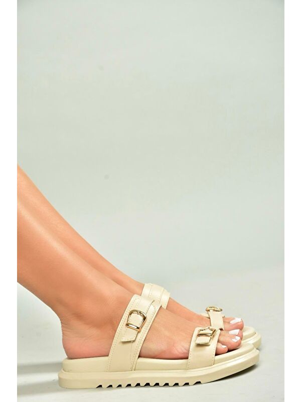 Bej Kadın Terlik U7256422 - Görsel 2