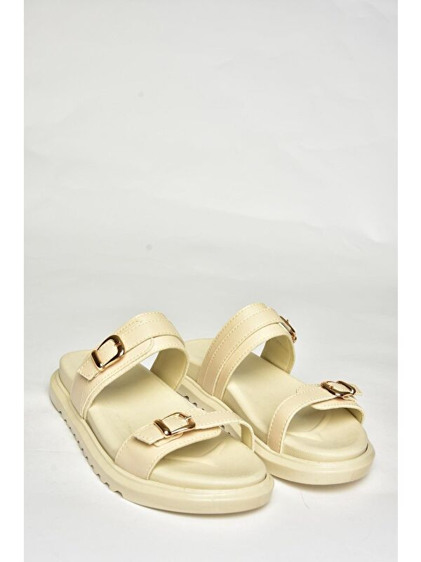 Bej Kadın Terlik U7256422 - Görsel 4