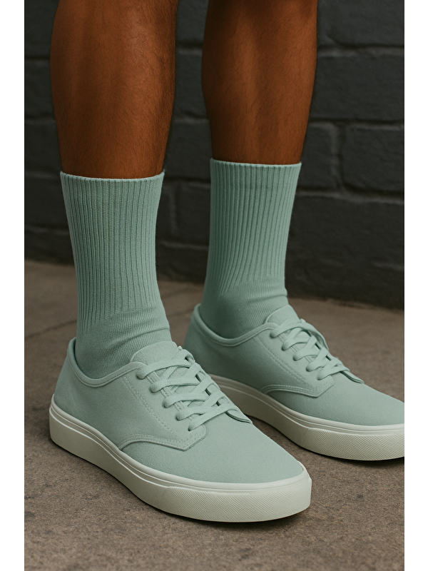 Katia And Bony Unisex Havlu Taban Uzun Konç Basic Soket Çorap Yeşil
