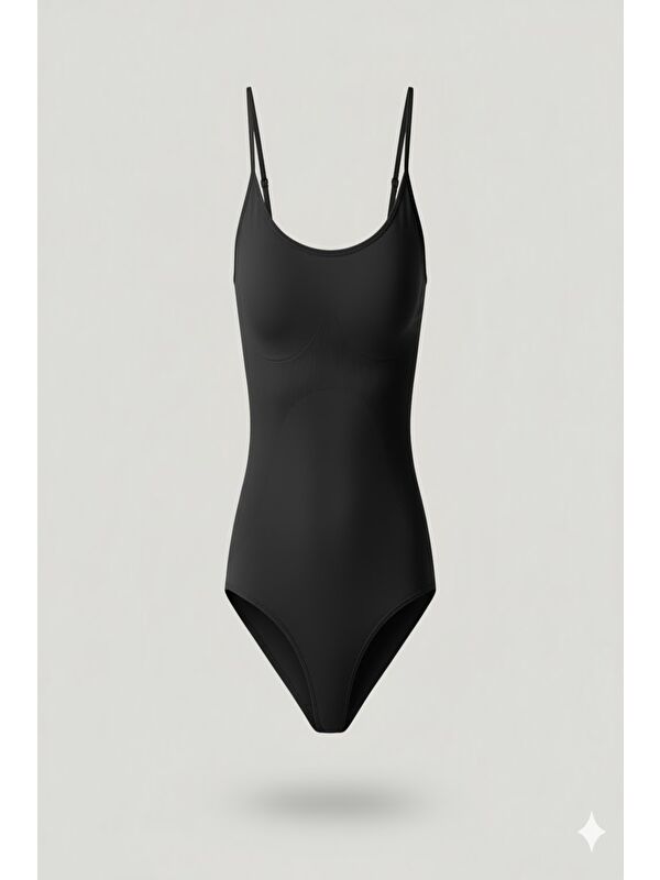 C&City C12072 Slip Body Korse Siyah