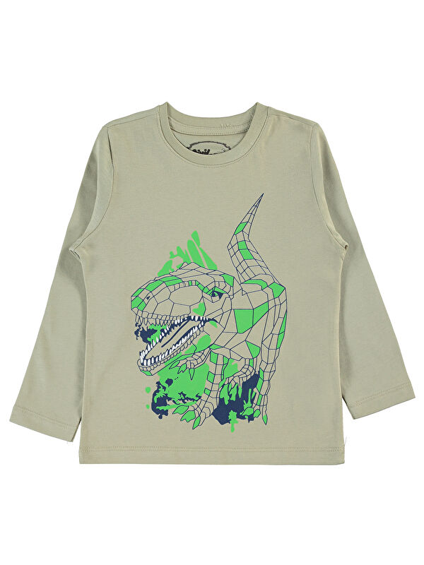 Civil Erkek Çocuk Sweatshirt 2-5 Yaş Limon Yeşili