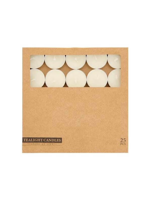 Mumsan 25'li Tealight Mum - Beyaz - 3,8 cm
